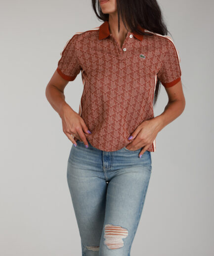 פולו לנשים Lacoste Slim Fit Monogram