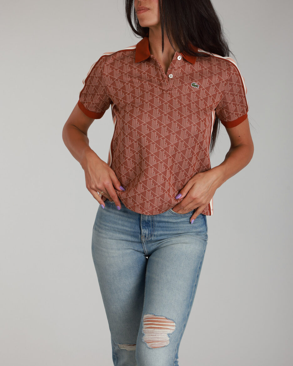 פולו לנשים Lacoste Slim Fit Monogram