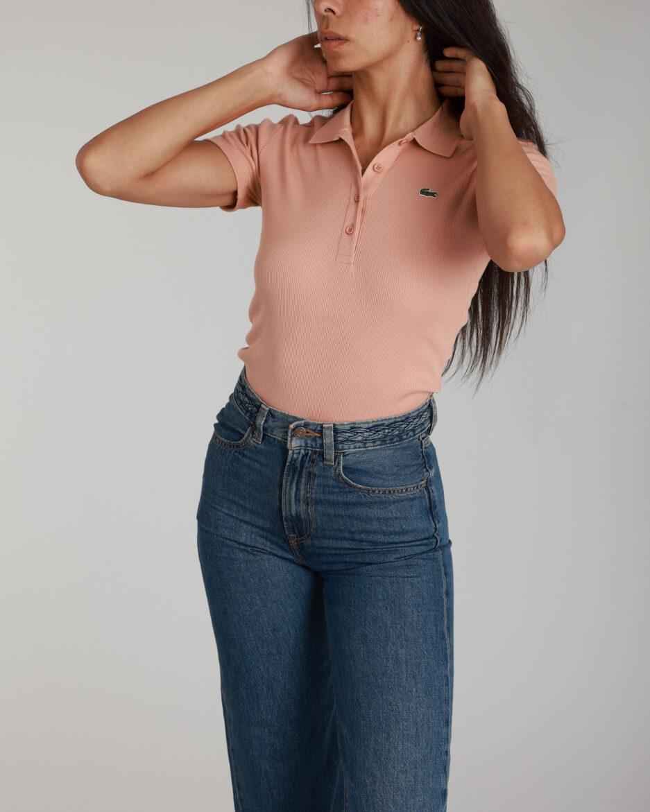 ⁦חולצת פולו לנשים Lacoste Slim Fit⁩ – תמונה ⁦11⁩