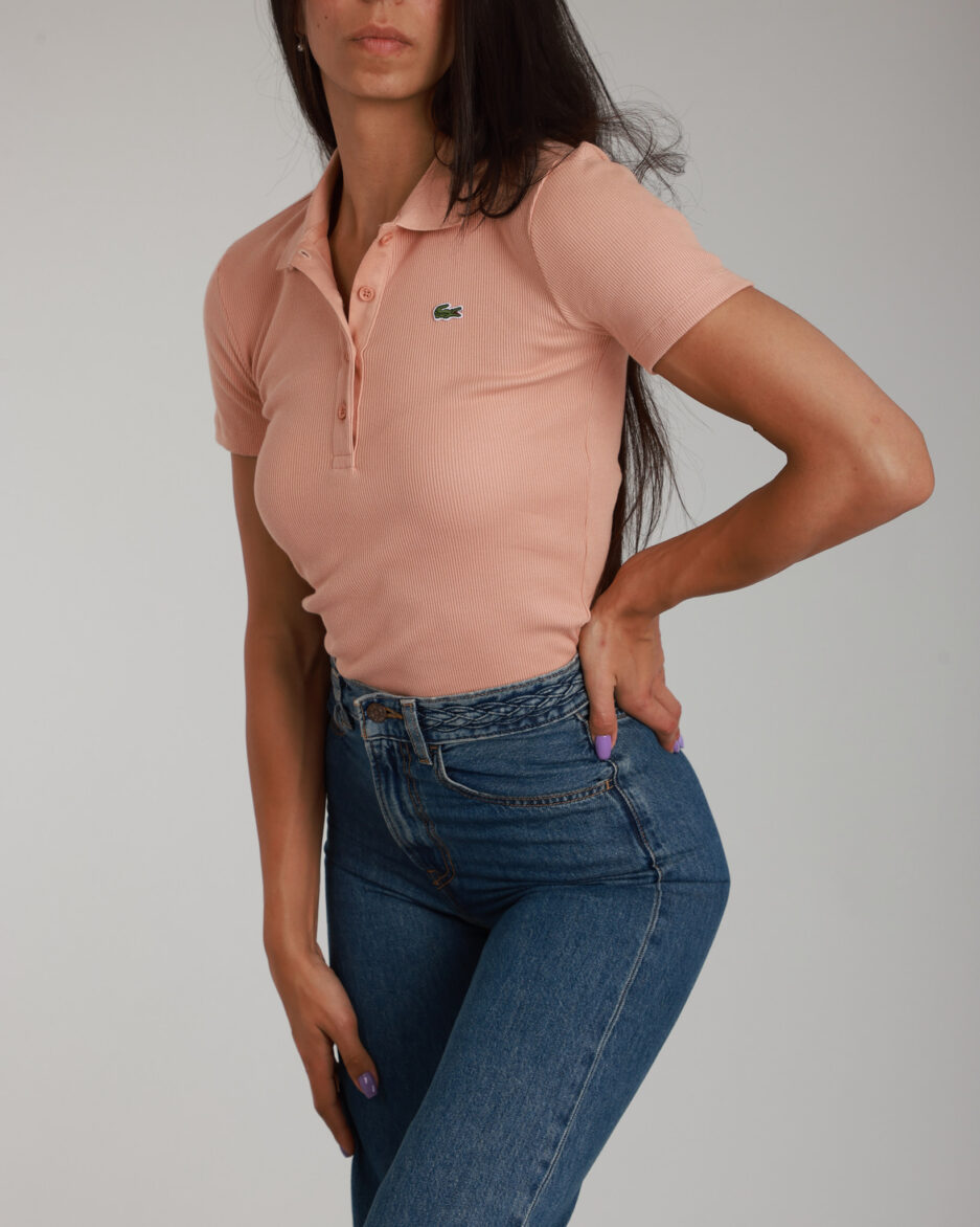 ⁦חולצת פולו לנשים Lacoste Slim Fit⁩ – תמונה ⁦12⁩