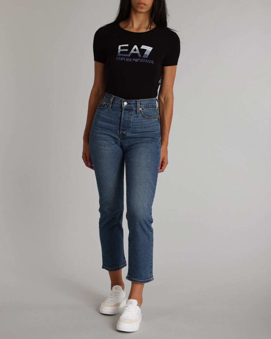 ⁦חולצת טי לוגו מנצנץ של EA7⁩ – תמונה ⁦5⁩