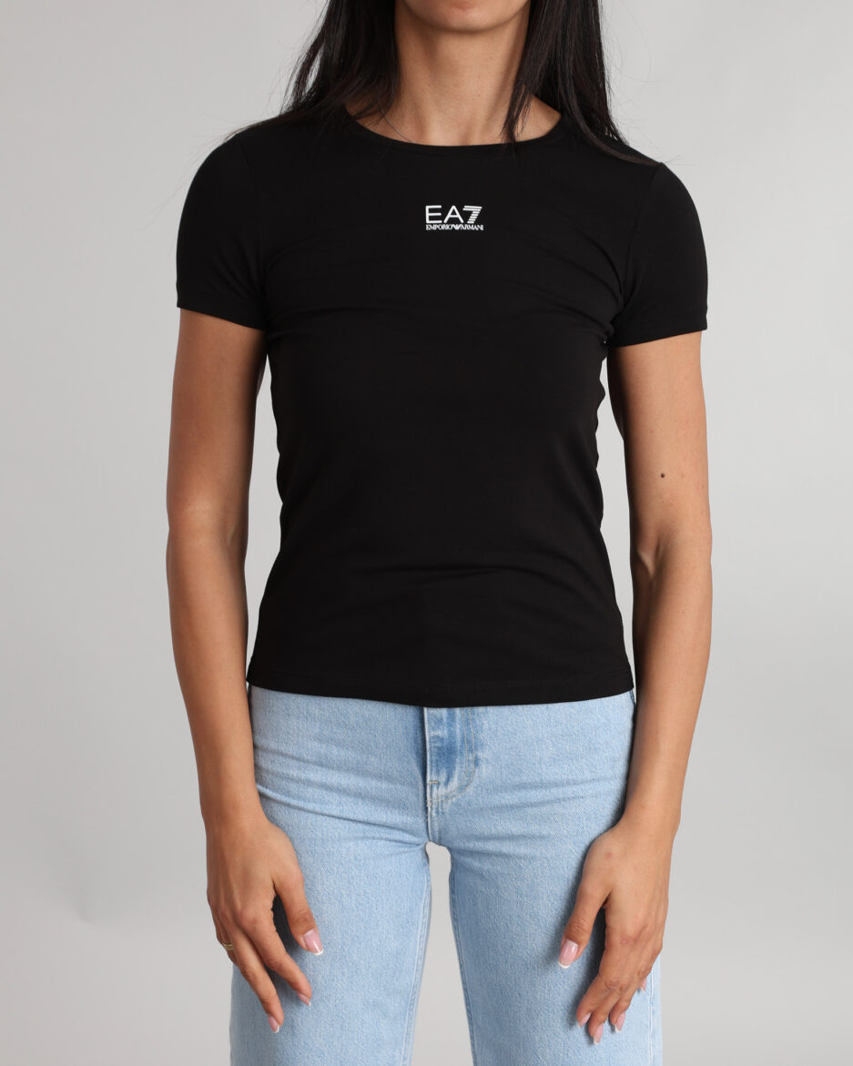 ⁦חולצת EA7 לוגו עם גמישות כותנה ומודאל⁩ – תמונה ⁦4⁩