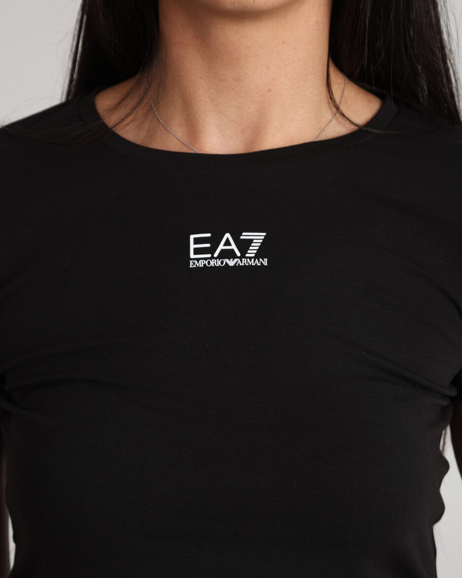 ⁦חולצת EA7 לוגו עם גמישות כותנה ומודאל⁩ – תמונה ⁦5⁩