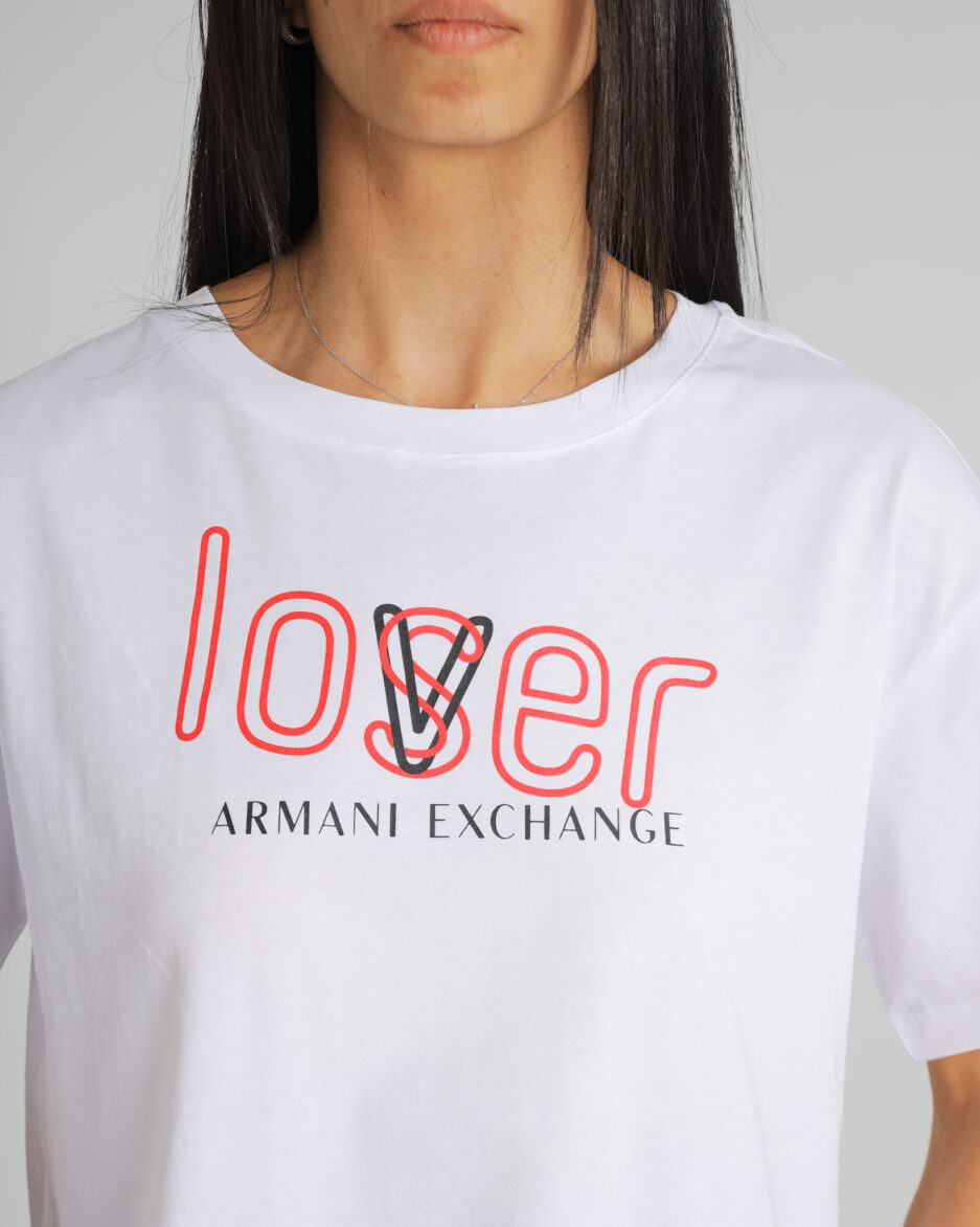 ⁦טי-שירט Cropped Lover לנשים - Armani Exchange⁩ – תמונה ⁦6⁩