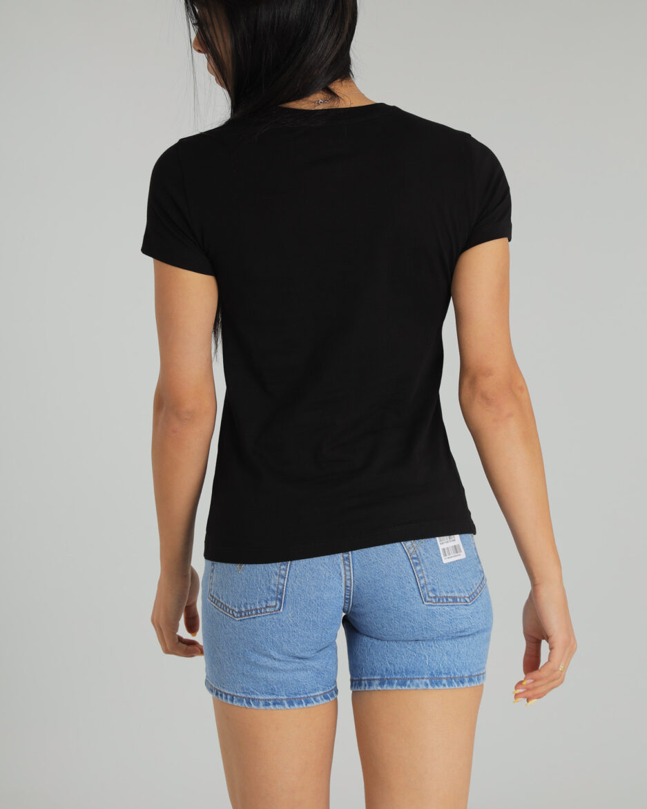 ⁦חולצת טי עם לוגו נצנצים ASV מבית Armani Exchange⁩ – תמונה ⁦3⁩
