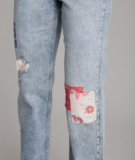 ג'ינס סלים סטרייט גבוה נשים מסדרת Layla של Tommy Jeans
