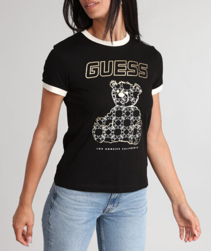 טי שירט קצרה לנשים מבית Guess