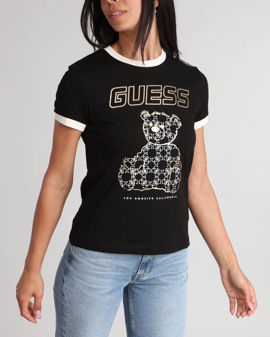 טי שירט קצרה לנשים מבית Guess