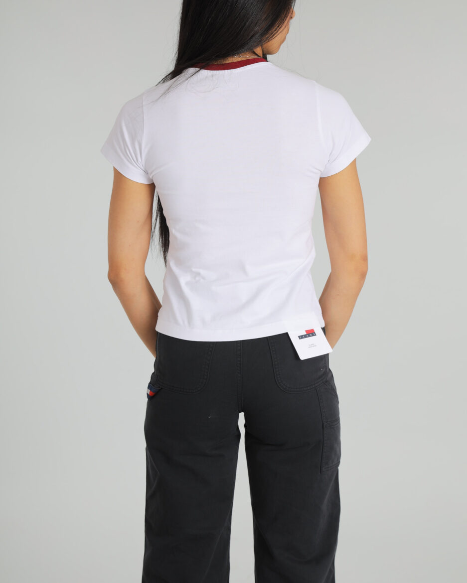 ⁦מכנסי נשים קלאייר בגזרה ישרה גבוהה – Tommy Jeans⁩ – תמונה ⁦7⁩