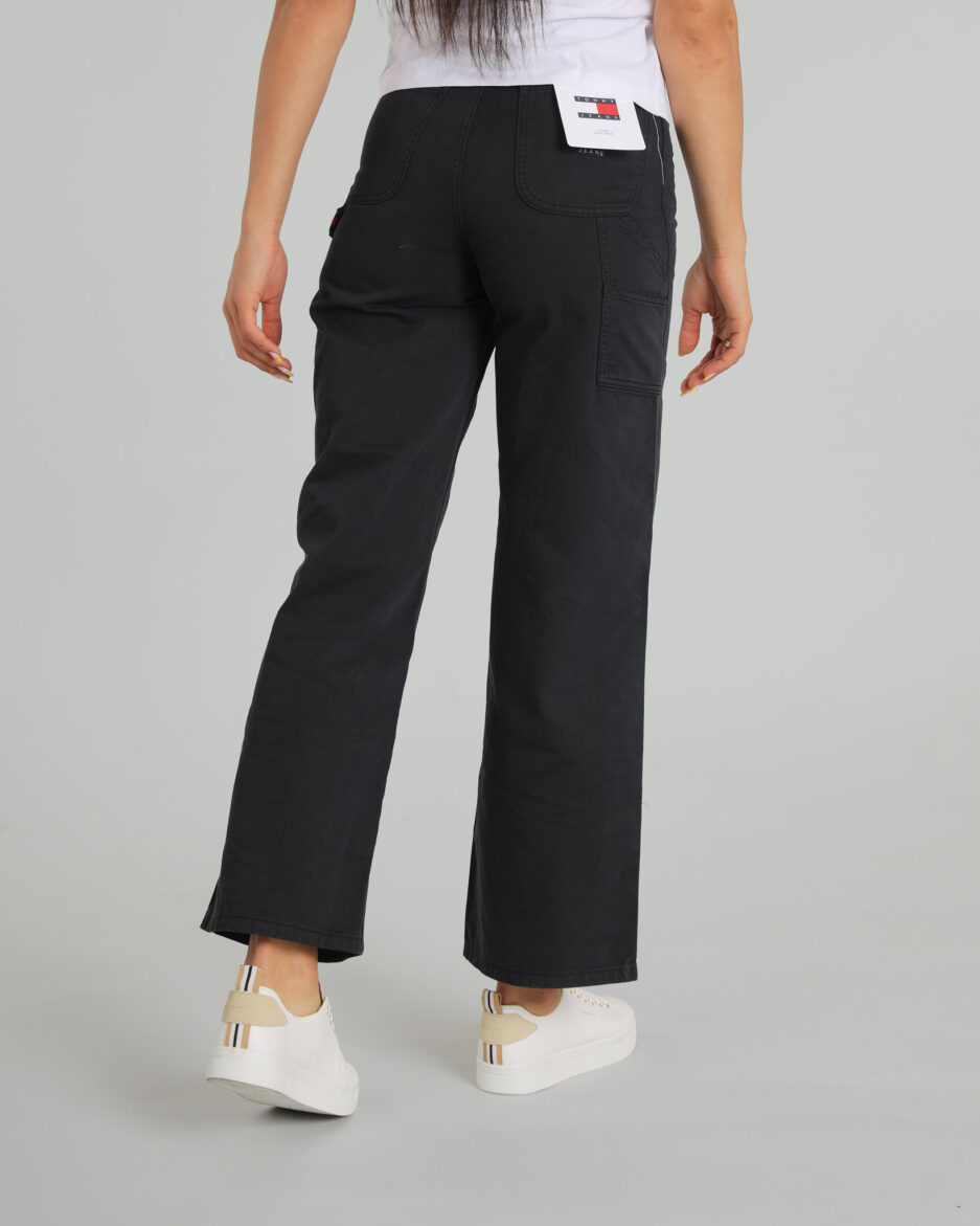 ⁦מכנסי נשים קלאייר בגזרה ישרה גבוהה – Tommy Jeans⁩ – תמונה ⁦3⁩