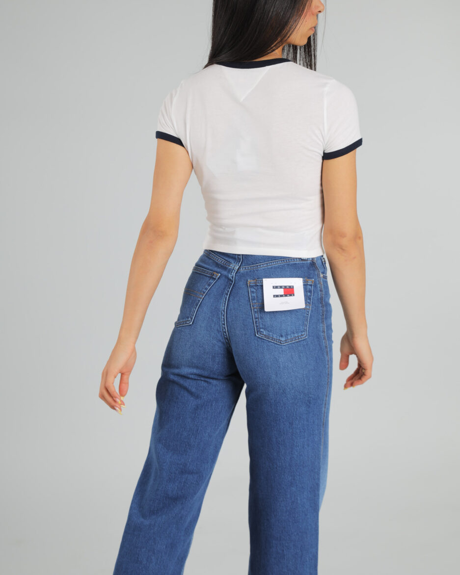 ⁦חולצת טי רינגר לוגו Slim - Tommy Jeans⁩ – תמונה ⁦6⁩