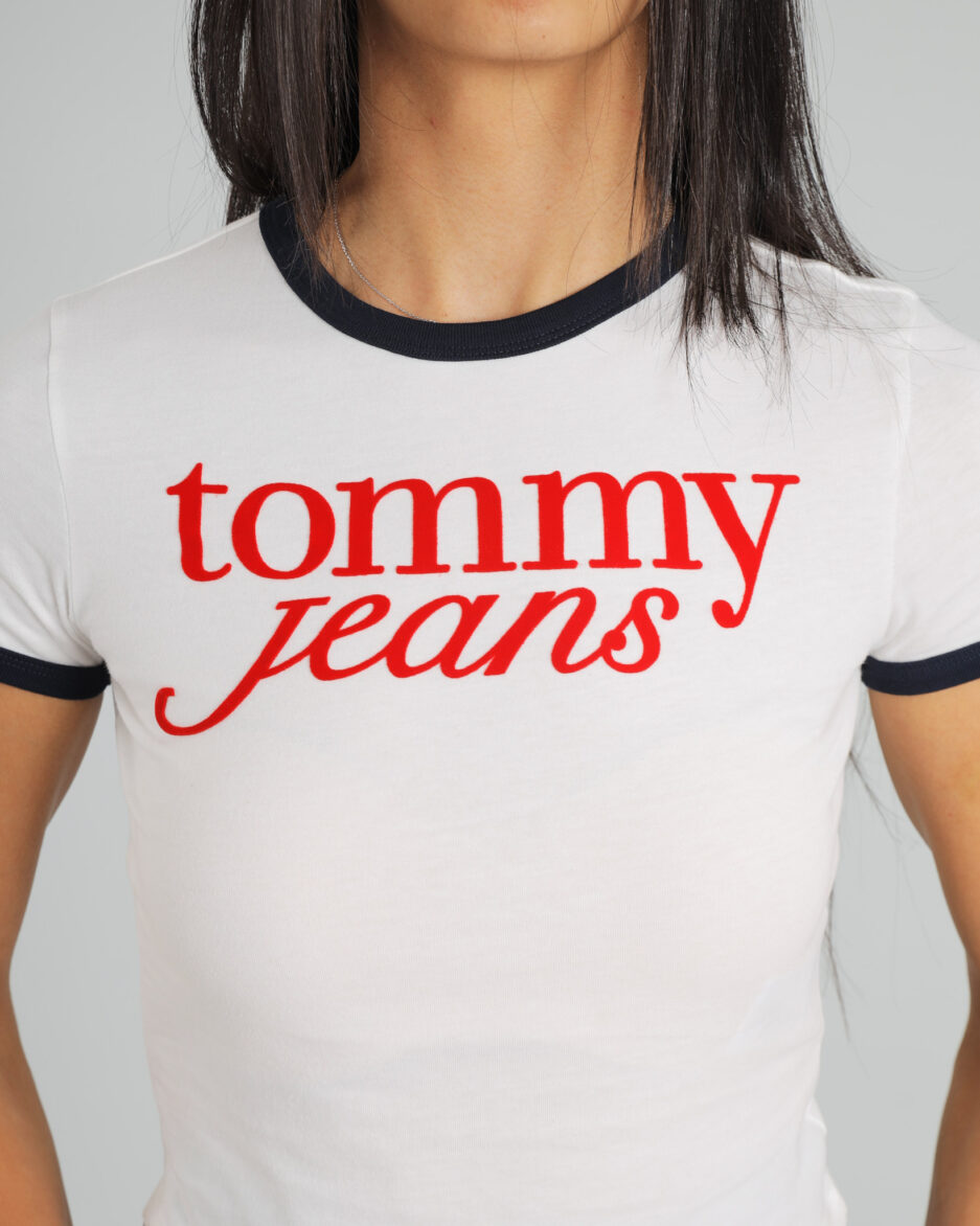 ⁦חולצת טי רינגר לוגו Slim - Tommy Jeans⁩ – תמונה ⁦7⁩