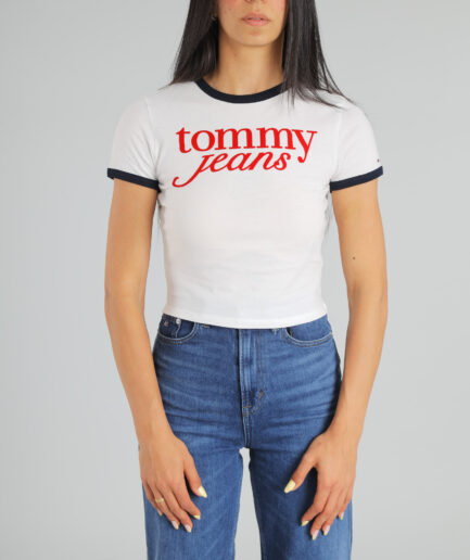 חולצת טי רינגר לוגו Slim - Tommy Jeans