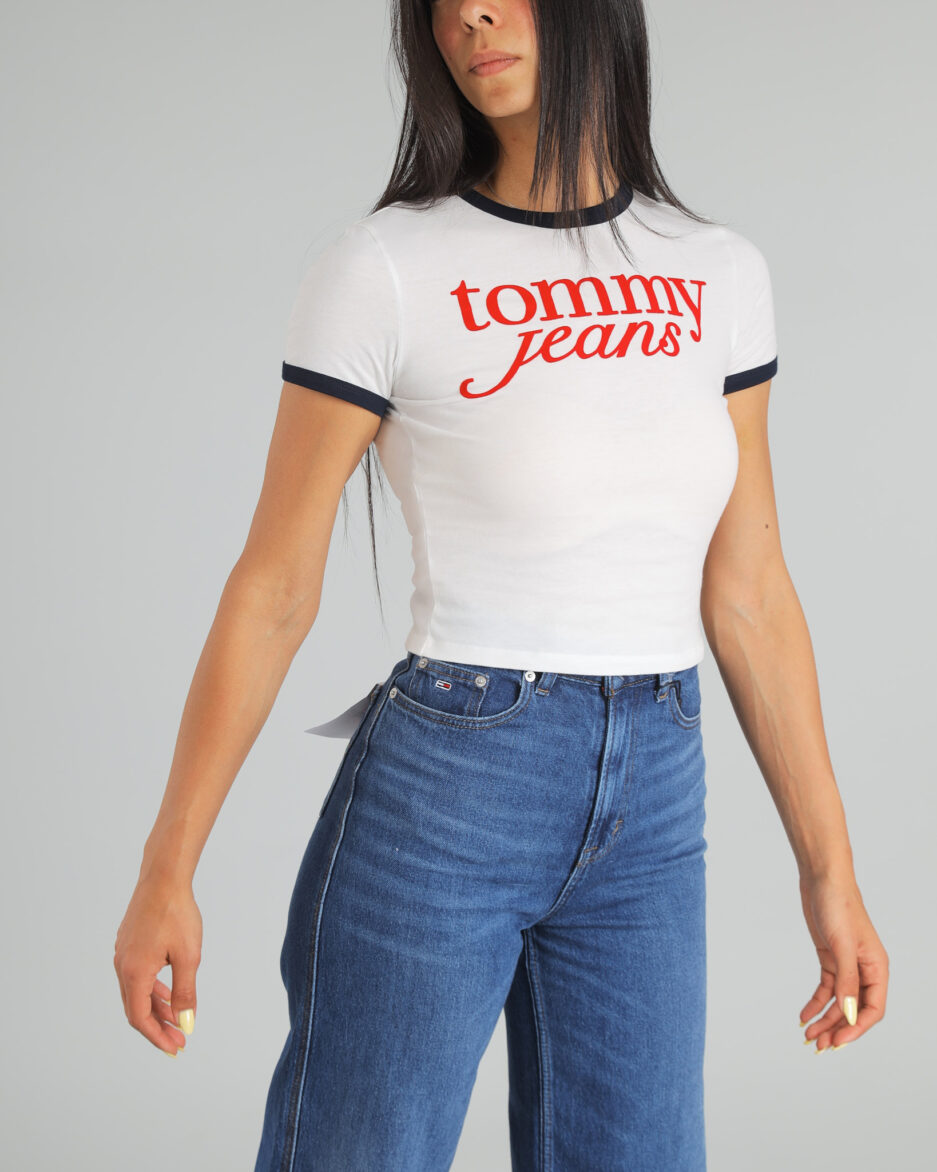 ⁦חולצת טי רינגר לוגו Slim - Tommy Jeans⁩ – תמונה ⁦5⁩