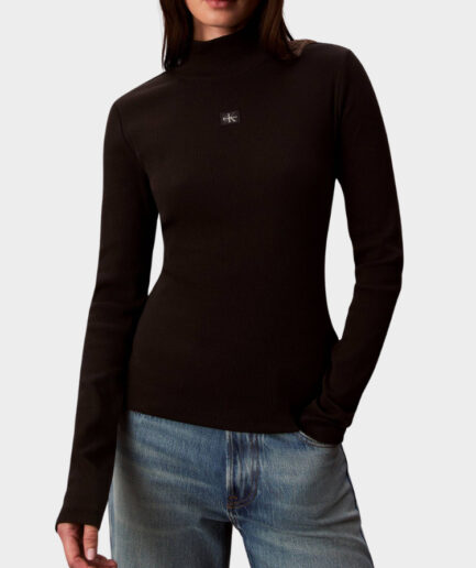 חולצת גולף Calvin Klein שחור