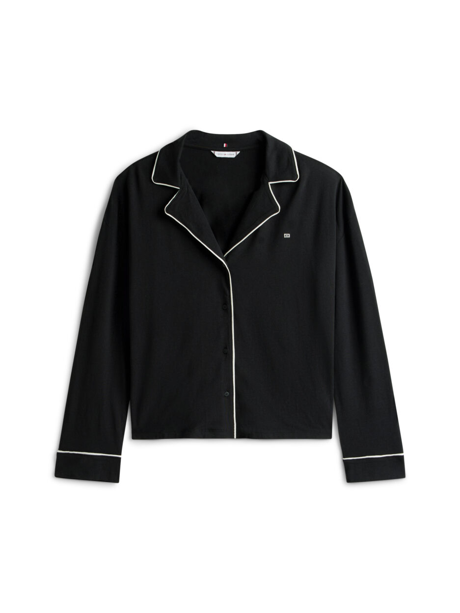 ⁦Tommy Hilfiger סט פיג’מה לנשים שחור⁩ – תמונה ⁦6⁩