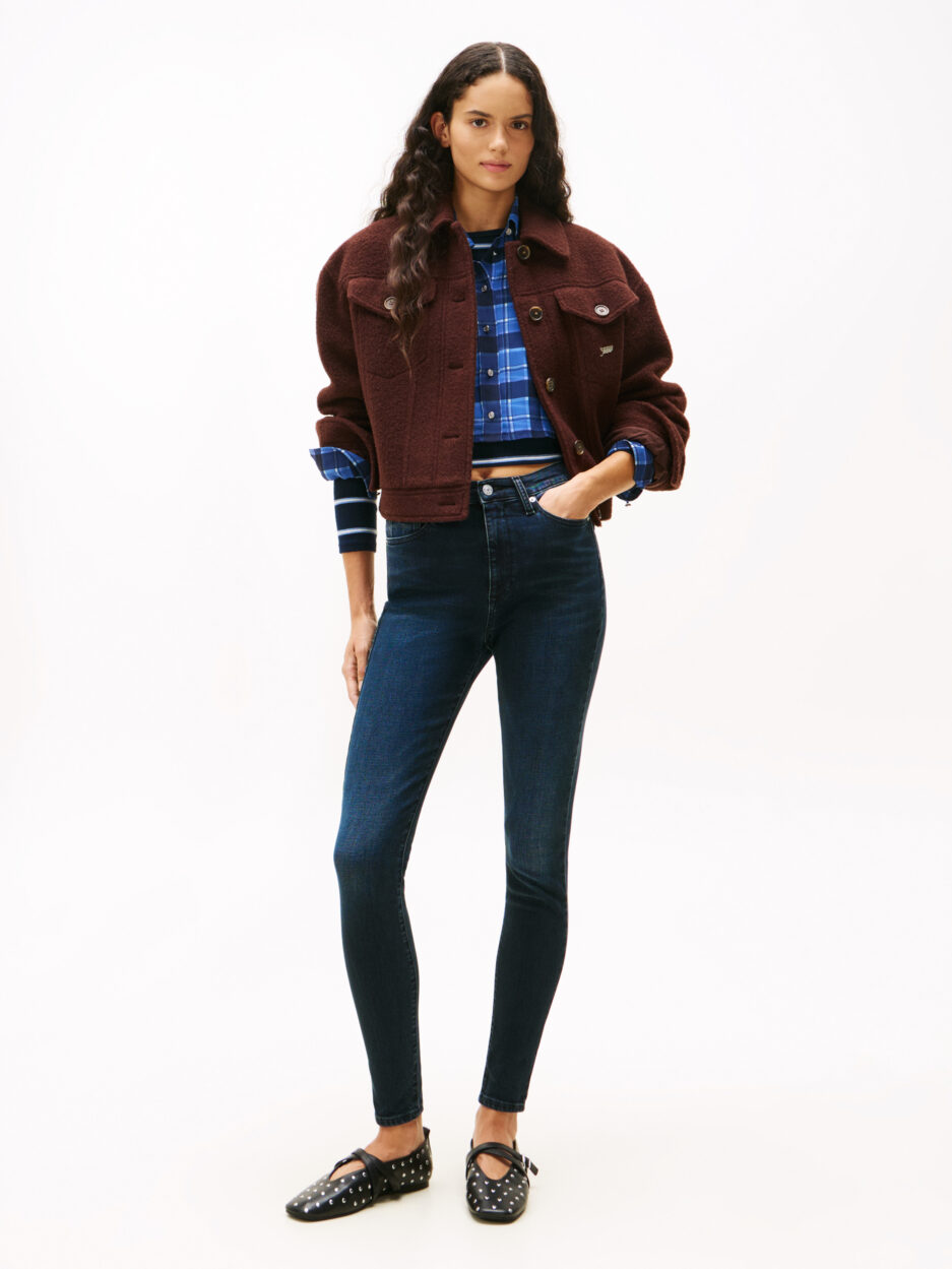 ⁦Tommy Jeans ג'ינס סקיני לנשים – Blue Black⁩ – תמונה ⁦5⁩