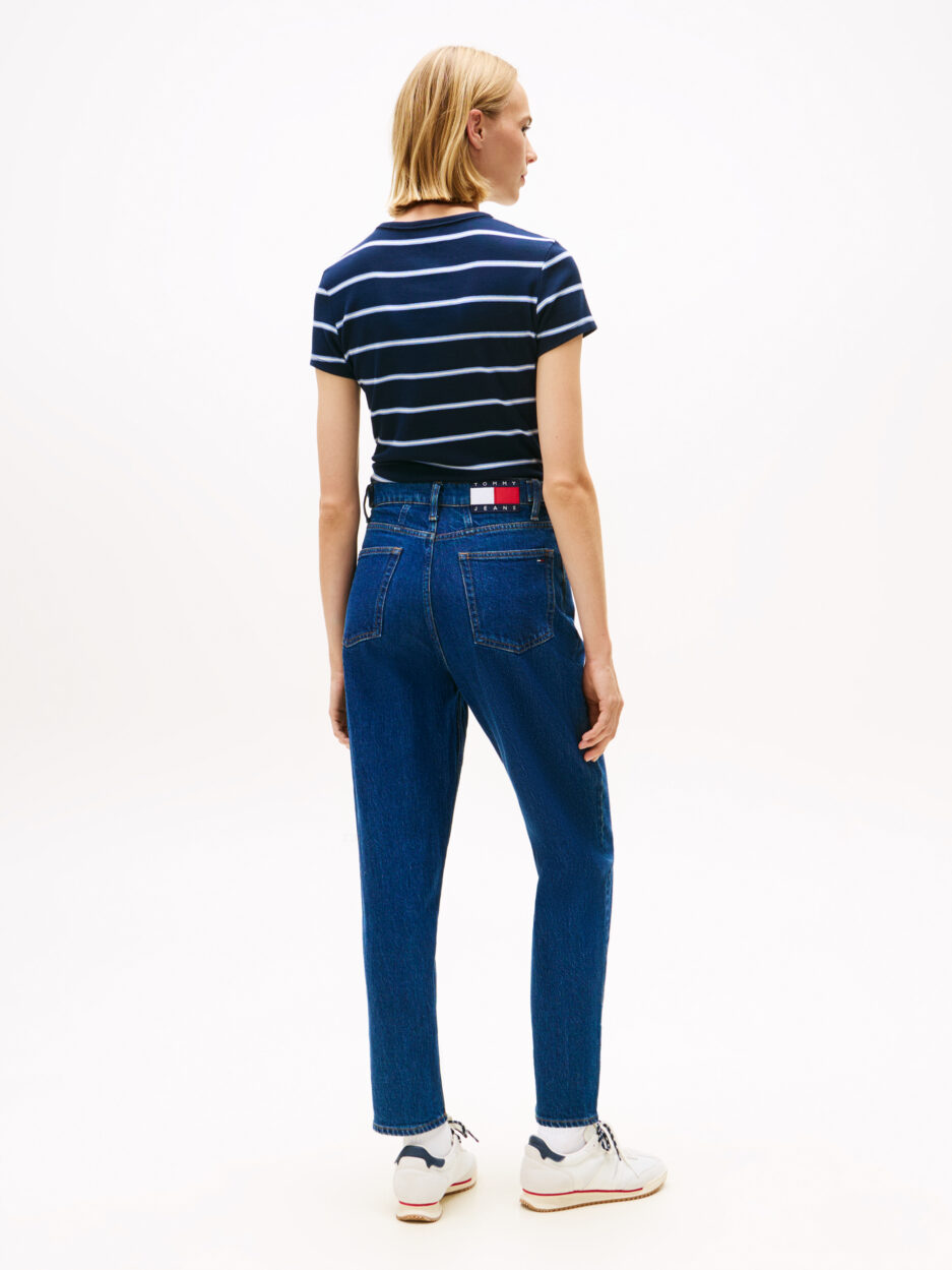 ⁦Tommy Jeans ג'ינס סטרייט לנשים – Blue Black⁩ – תמונה ⁦3⁩