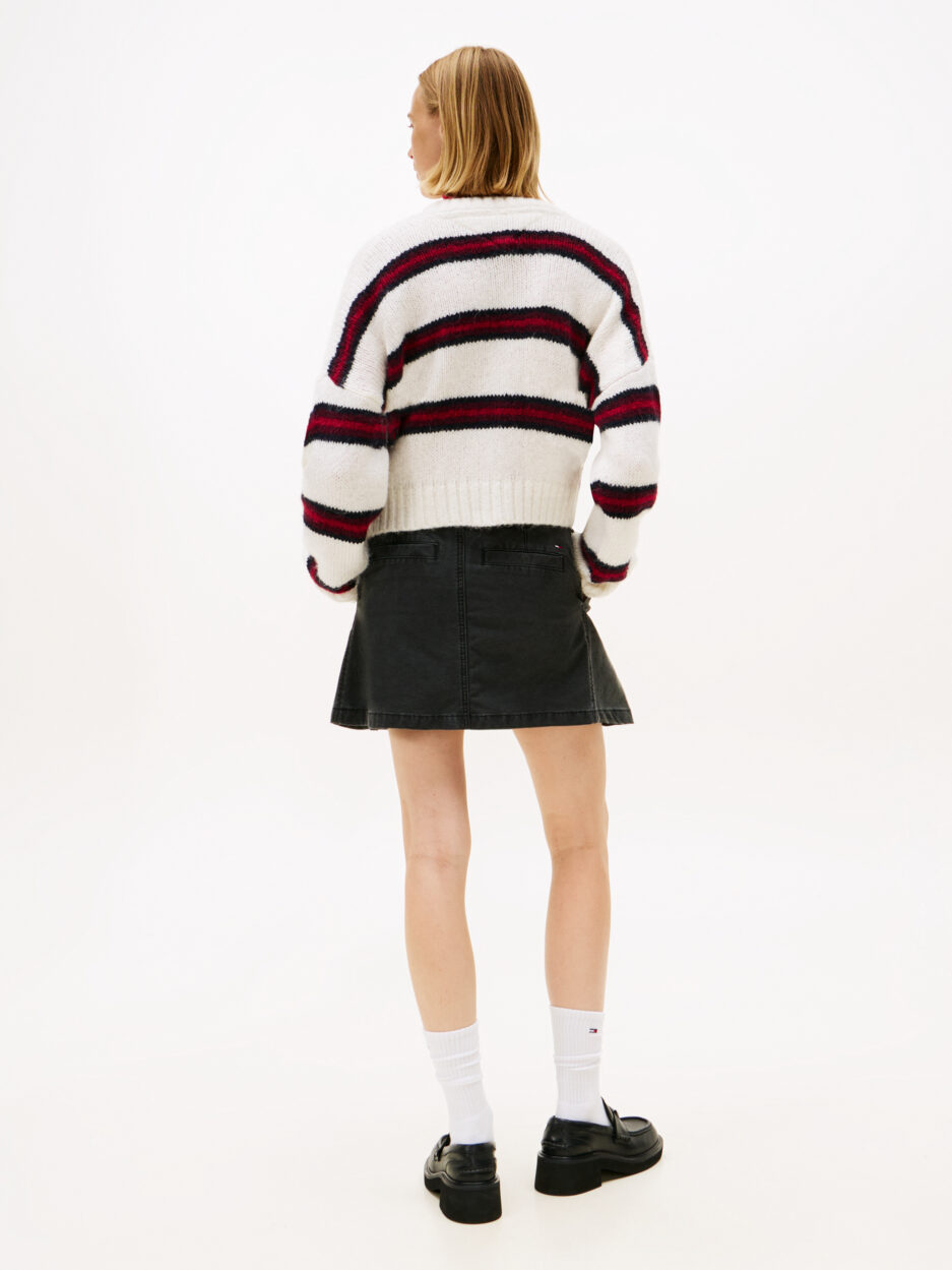 ⁦Tommy Jeans קרדיגן פסים לנשים⁩ – תמונה ⁦3⁩