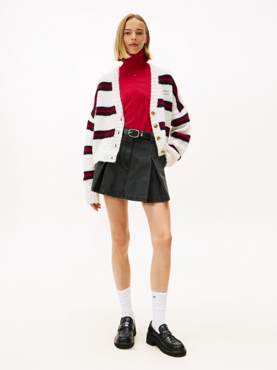 ⁦Tommy Jeans קרדיגן פסים לנשים⁩ – תמונה ⁦4⁩