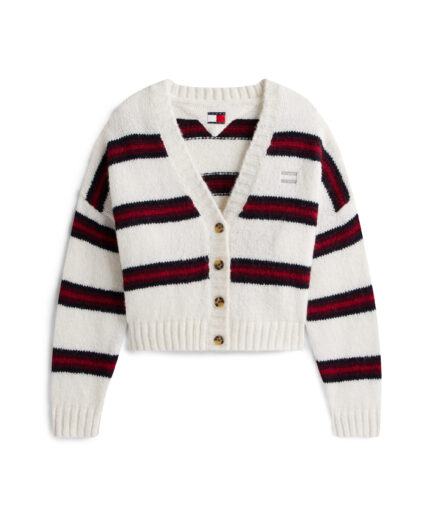 Tommy Jeans קרדיגן פסים לנשים