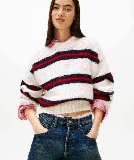 סוודר פסים לנשים Tommy Jeans