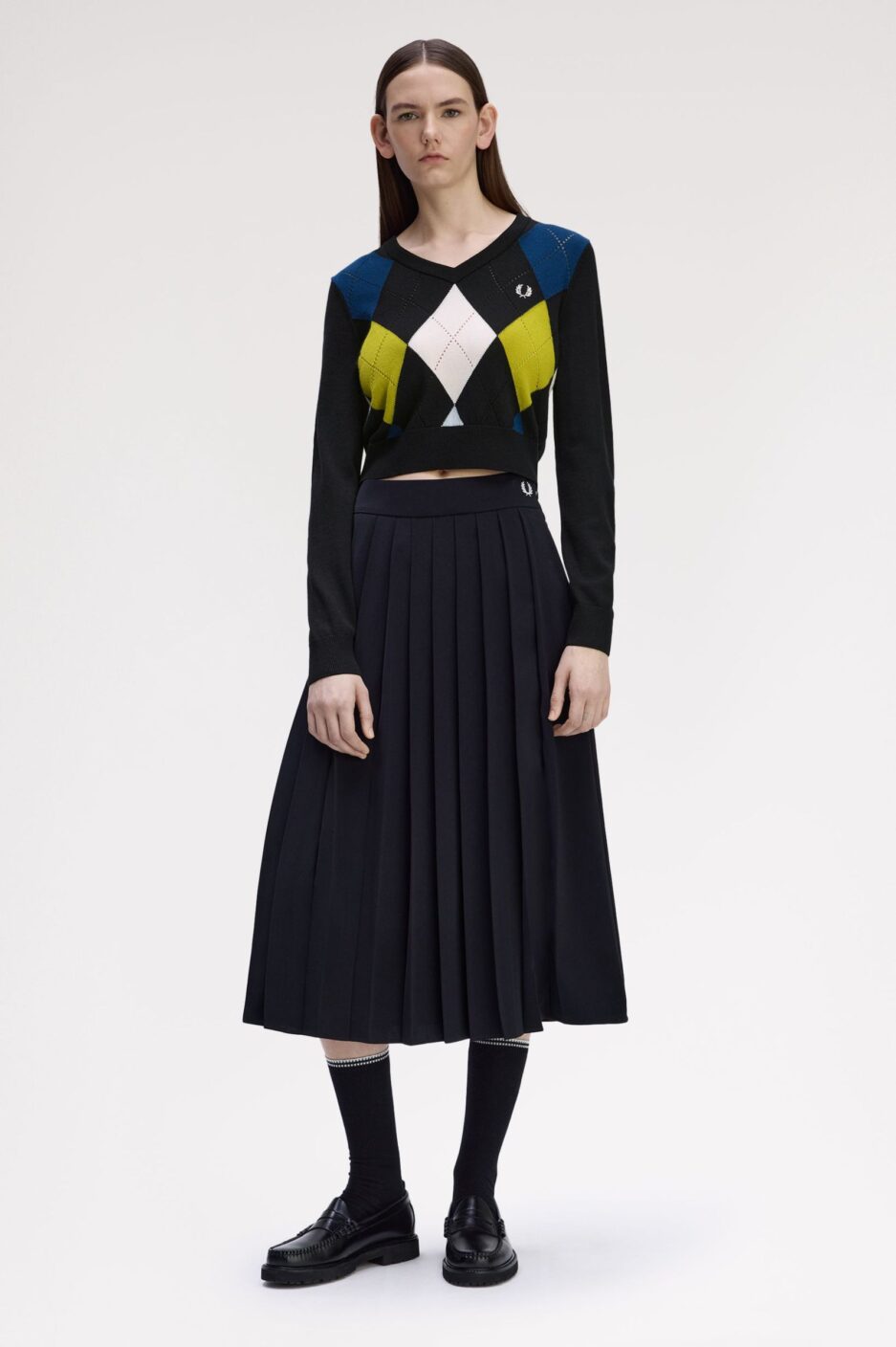 ⁦סוודר Fred Perry Argyle לנשים⁩ – תמונה ⁦2⁩