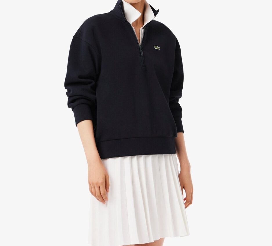 סווטשירט פיקה עם רוכסן Lacoste נשים