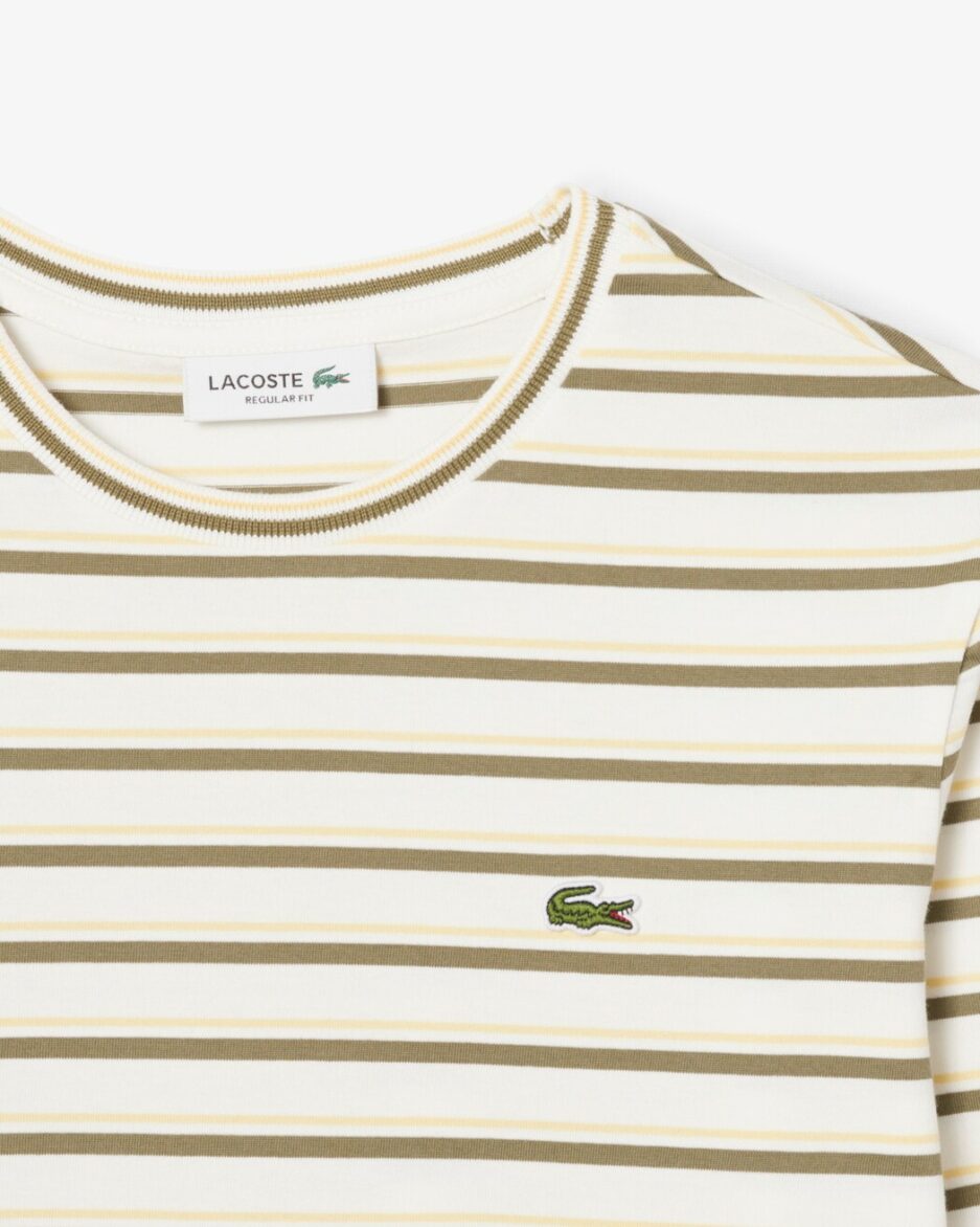 ⁦טי-שירט פסים Lacoste נשים⁩ – תמונה ⁦4⁩